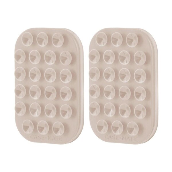 2PK Case-Mate Mobile Phone Case Adhesive Suction Cup Mount Accessory Nude