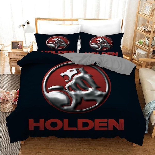 Holden Red Quilt Doona Duvet Cover Pillow Case Set Queen, 2 Pillow Cases