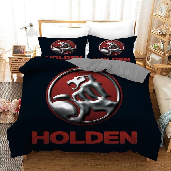 Holden Red Quilt Doona Duvet Cover Pillow Case Set King, 2 Pillow Cases