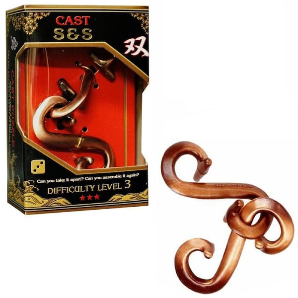 Hanayama Level 3 S and S Cast Puzzle