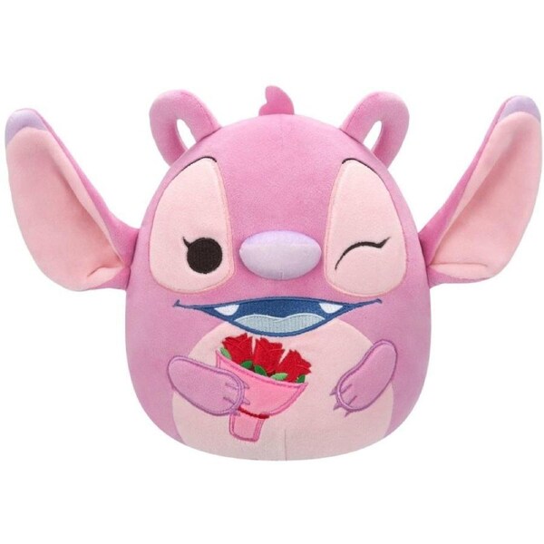Squishmallows Disney Lilo and Stitch Angel with Roses 8 inch Valentines Plush