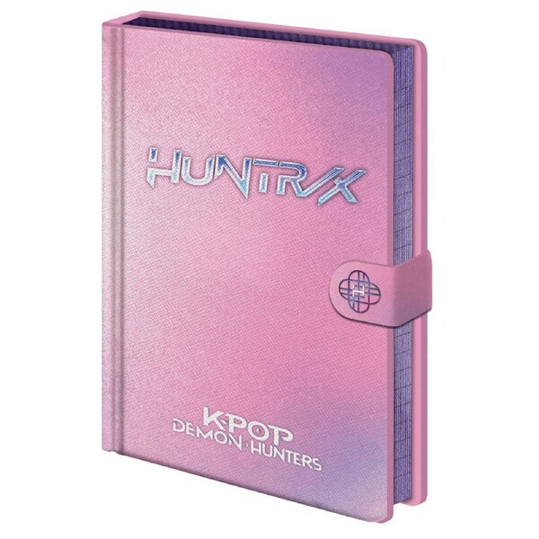 K-Pop Demon Hunters Huntrix Logo Clasp A5 Premium Notebook