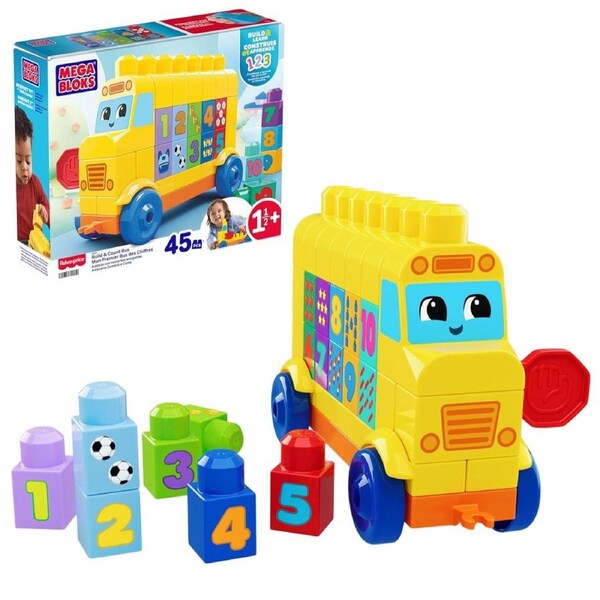 Mega Bloks First Builders Build and Count Bus