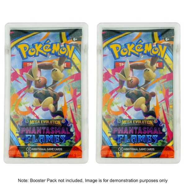 Single Booster Pack Acrylic Display Case 2 Pack