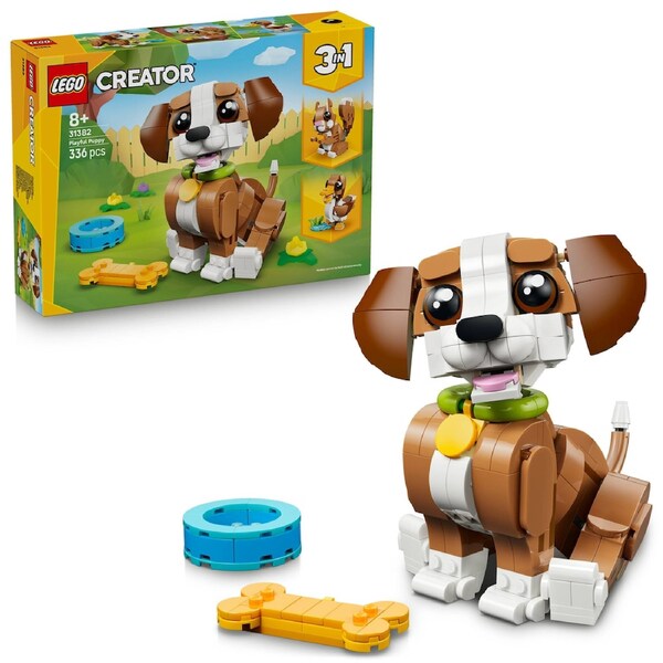 LEGO Creator 3-in-1: Cute Animals: Playful Puppy Dog (31382)