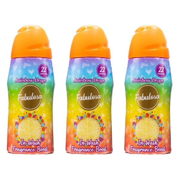 3PK Fabulosa In Wash Fragrance Booster Scent Laundry Freshner 400g Assorted