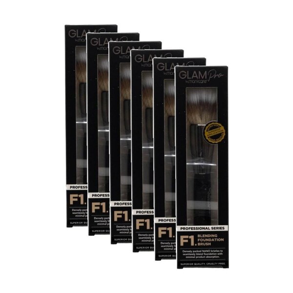6PK Manicare Make Up Blending Foundation Brush F1 Glam Pro Professional Series