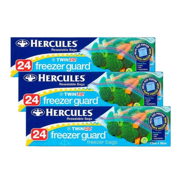 Hercules Freezer Guard Bags 24pk x3