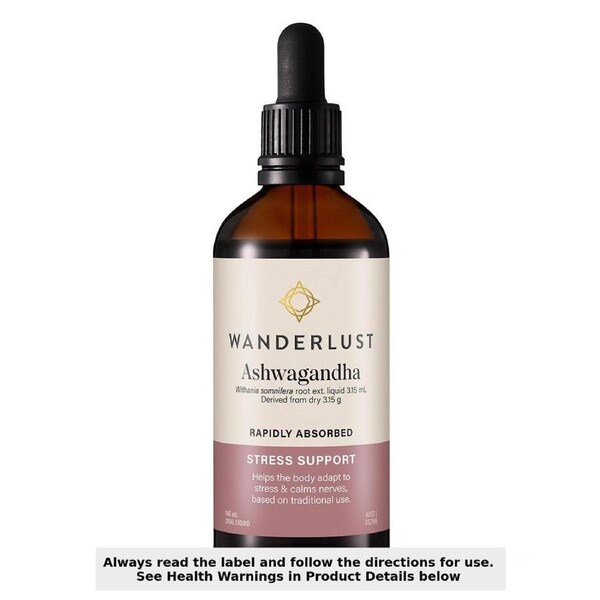 Wanderlust Ashwagandha Drops 140ml