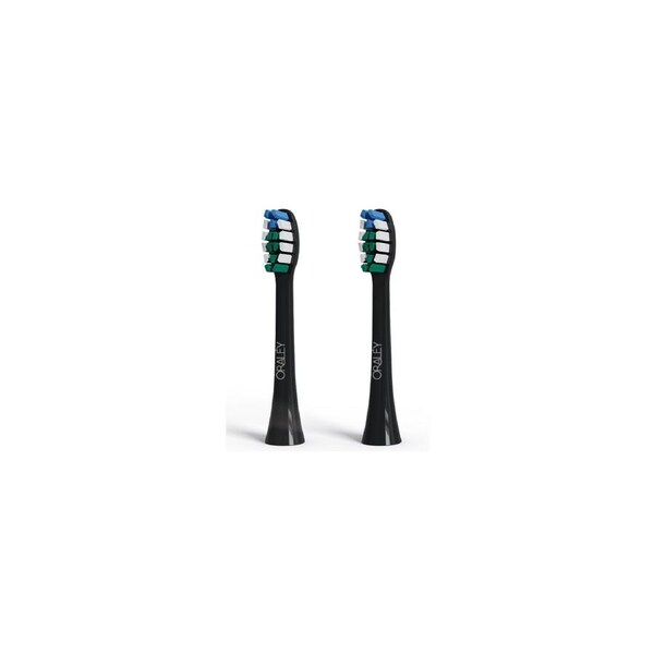 Oraley Black Replacement Brush Heads - 2 Pack "Standard"