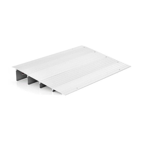 Costway 86.5x54x10.5cm Rise Wheelchair Door Threshold Ramp Aluminum Door Entry Ramp Adjustable