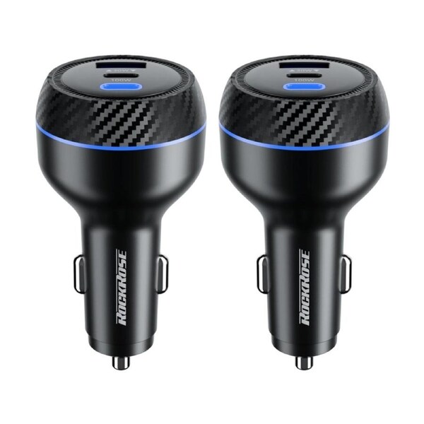 2PK Rockrose RRCC18 Explorer GT Max 3-Port Mobile Quick Charge Car Charger 130W