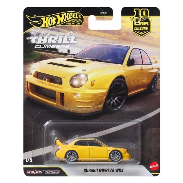 Hot Wheels Premium Car Culture Thrill Climbers Subaru Impreza WRX Diecast Vehicle