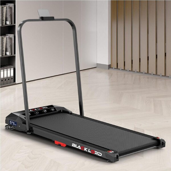 BLACK LORD Treadmill Electric Walking Pad Under Desk Home Incline Foldable Black