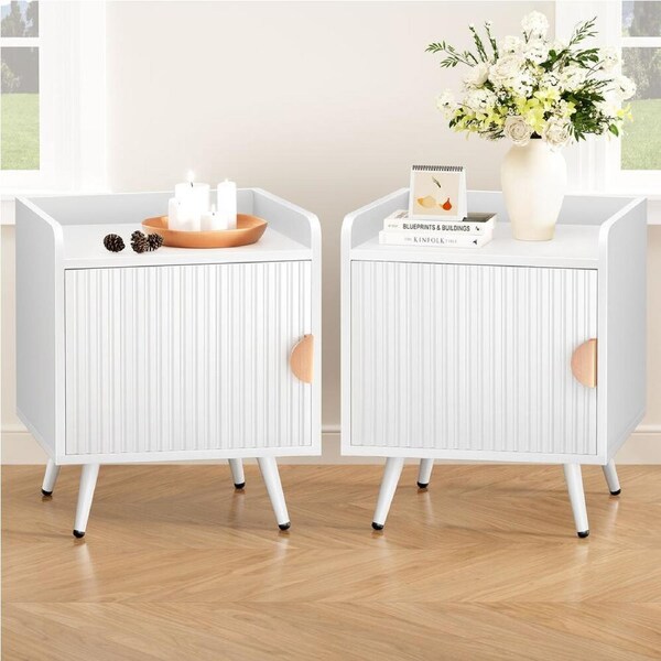 ALFORDSON 2x Bedside Table White