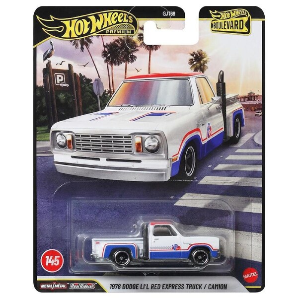 Hot Wheels Premium Boulevard 1978 Dodge Li'l Red Express Truck Diecast Vehicle