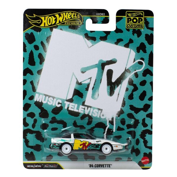 Hot Wheels Premium Pop Culture MTV 1984 Corvette Diecast Vehicle