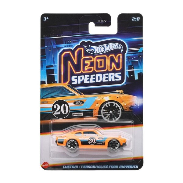 Hot Wheels Neon Speeders Custom Ford Maverick Diecast Vehicle