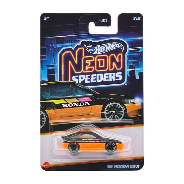 Hot Wheels Neon Speeders 1985 Honda CR-X Diecast Vehicle