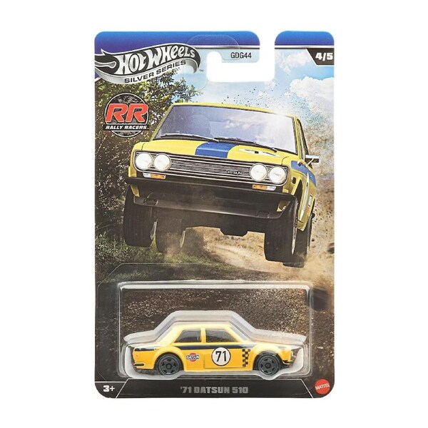 Hot Wheels Silver Series Rally Racers 1971 Datsun 510 Diecast Vehicle