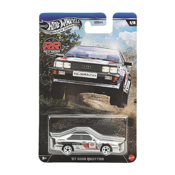 Hot Wheels Silver Series Rally Racers 1987 Audi Quattro Diecast Vehicle