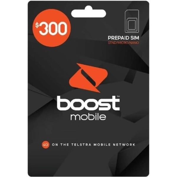 Boost $300 Pre-paid SIM Card Starter Kit**
