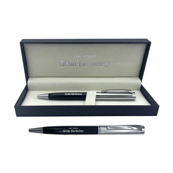 Gibson Gifts 50th Birthday Pen Stationery Writing Instruments