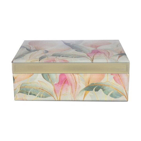Gibson Gifts Golden Tropics Jewel Box with Tray Organiser/Storage