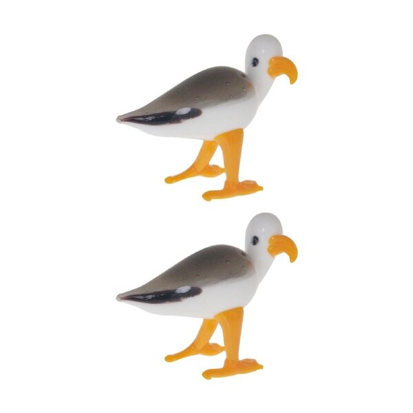 2PK Gibson Gifts Artisan Glass Seagull Home Decoration Sculptures/Figurines