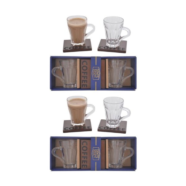 2x 2pc Gibson Gifts Gents Society Cup & Coaster Dinnerware/Serveware Kitchenware