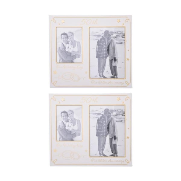 2PK Gibson Gifts 50th Annivers Collage Frame R Home Decor Photo Frames