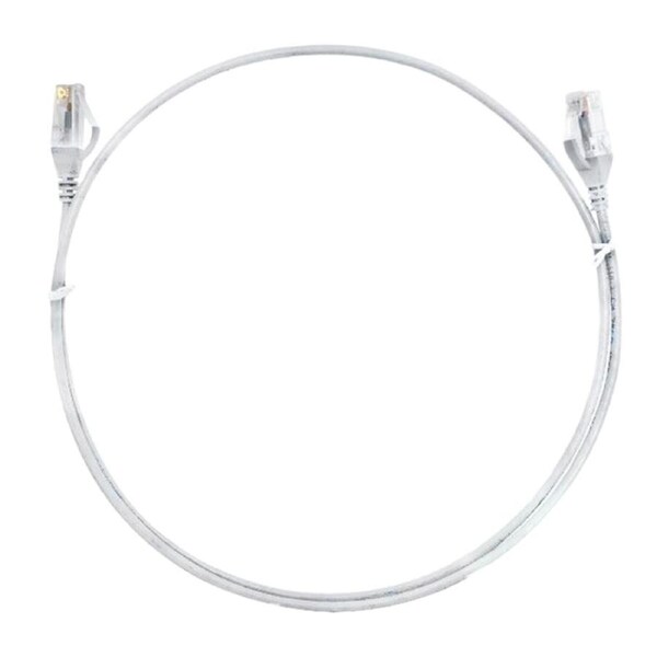 8ware CAT6 Premium RJ45 UTP Ultra Thin Slim Network Cable - 20m White (CAT6THINWH-20M)