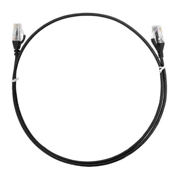 8ware CAT6 Premium RJ45 UTP Ultra Thin Slim Network Cable - 20m Black (CAT6THINBK-20M)