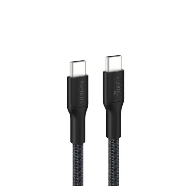 Belkin BoostCharge Pro Braided USB-C to USB-C Cable (1M) - Black