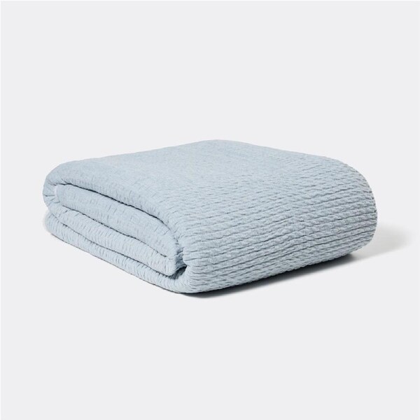 Openook Chenille Sherpa Blanket - Blue