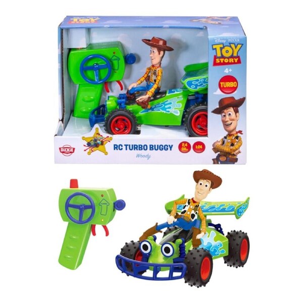 Disney Pizar Toy Story RC Turbo Buggy 1:24 Scale Remote Control Vehicle with Woody