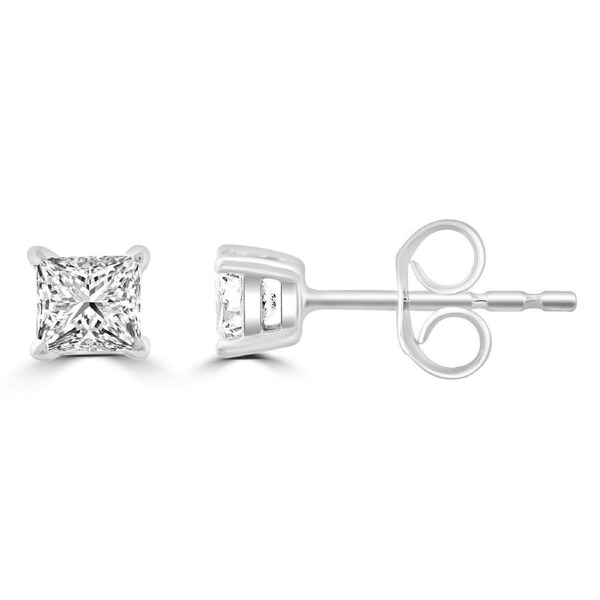 Diamond Stud Earrings with 0.25ct Diamonds in 9K White Gold