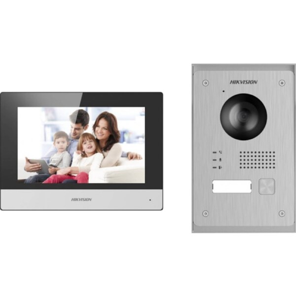 KIS703Y-P 7" TWO WIRE COLOUR VIDEO INTERCOM KIT