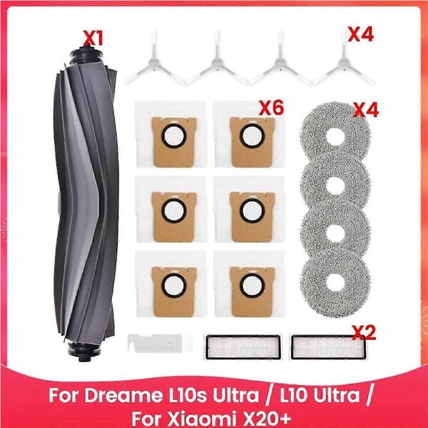 For Dreame L10s Ultra / L10 Ultra / Xiaomi X20+ Main Side Brush