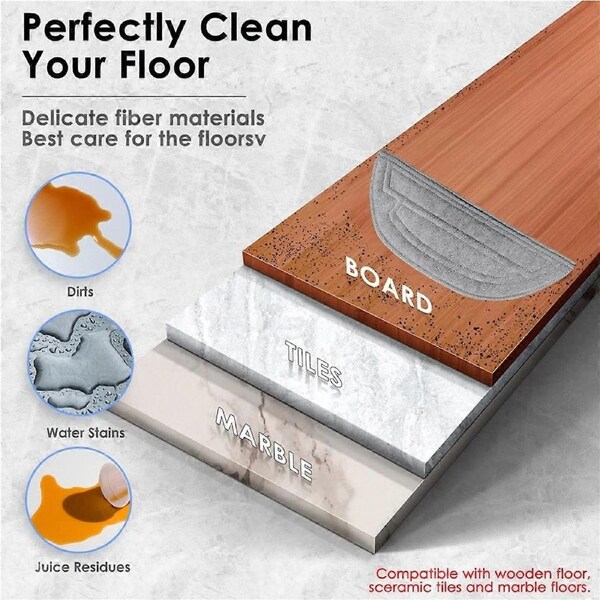 8PCS Replacement Mop Cloth for S8 MaxV Ultra/G20S/S8pro