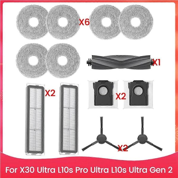 For X30 Ultra, L10s Pro Ultra, Robot Vacuum Main Side Brush