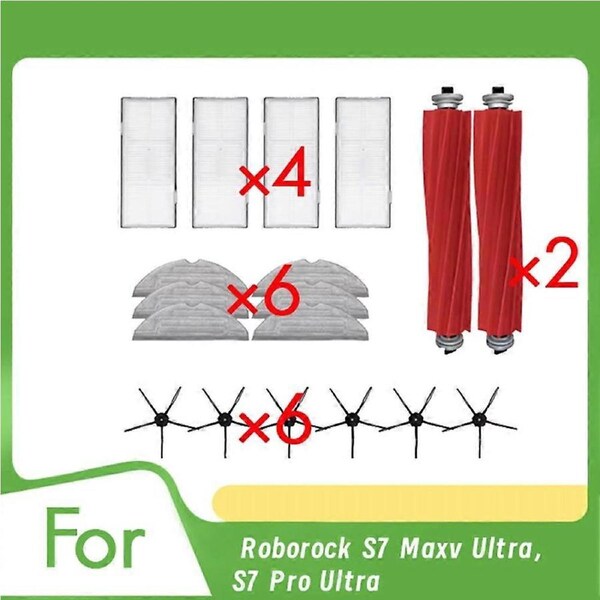 18 Pcs for Roborock S7 Maxv Ultra Vacuum Cleaner Accessories