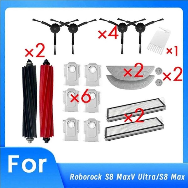 19 Pcs for Roborock Sweeping Cleaner Parts Replacement Filter Set