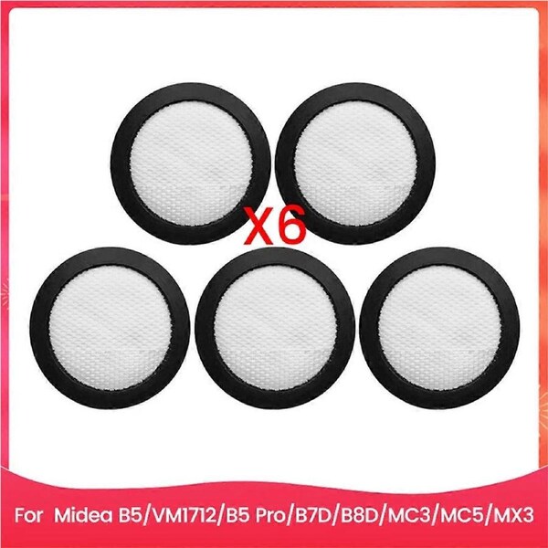 5PCS Vacuum Filter Accessories Fit for Midea B5 VM1712 B5 Pro B7D