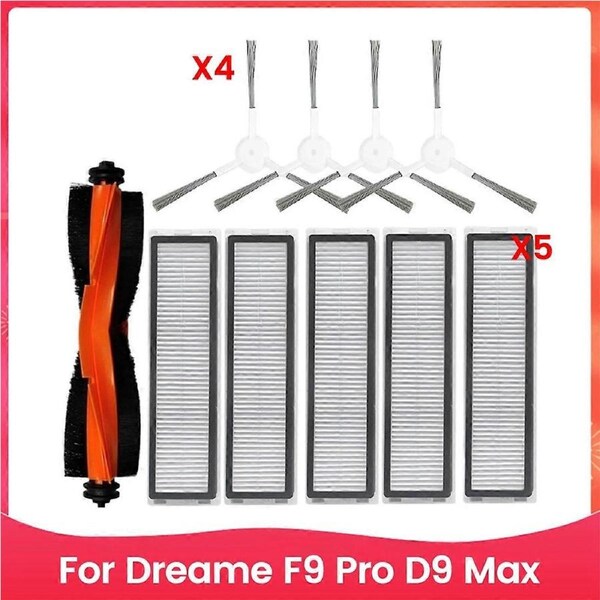 For Dreame F9 Pro Replacement Parts Accessories Main Side Brush