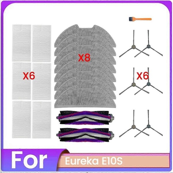 23PCS Vacuum Cleaner Brush Filter and Mop Cloth Set for Eureka Parts