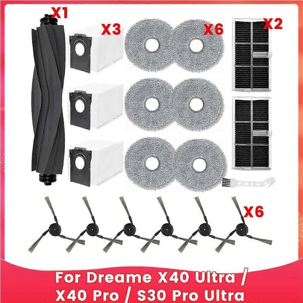 For Dreame X40 Ultra Vacuum Cleaner Main Side Brushes HEPA Filters