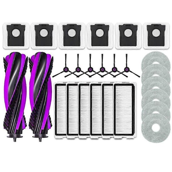 For Cecotec Conga X70 Robot Vacuum Parts Main Roller Side Brush Dust Bag Filter Mop Cloth Accessories