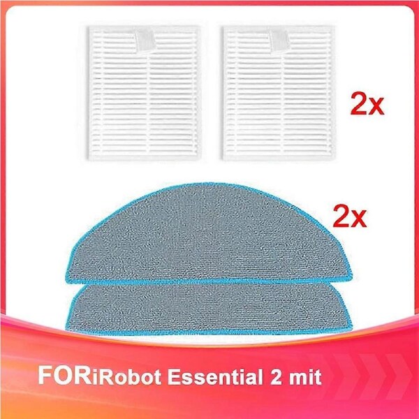 For IRobot Vacuum Cleaner Accessories Essential 2 Mit Filter Rag Replacement Vacuum Cleaner Consumables