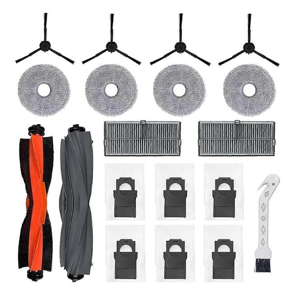 For X30 Ultra Robot Vacuum, Pack main brush, filters,mops
